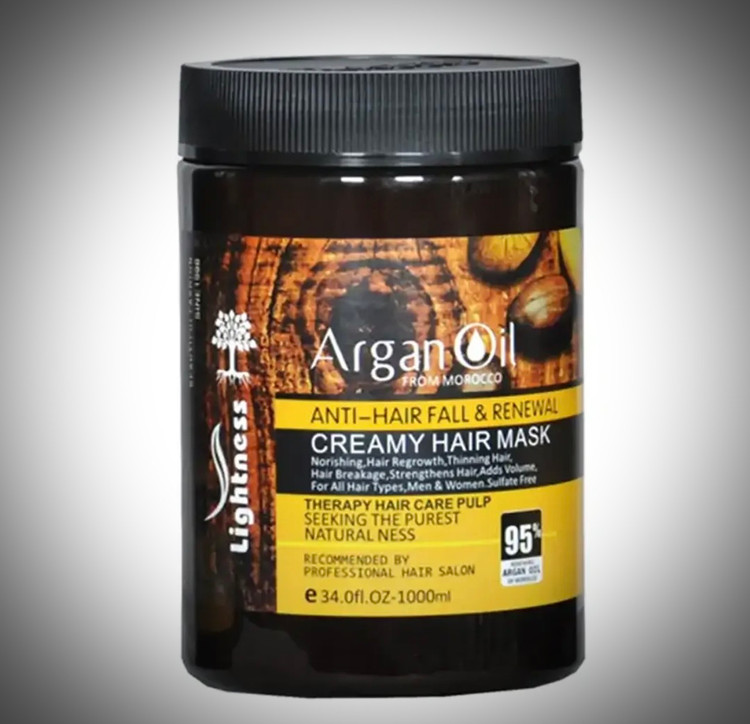 ماسک مو لایتنس اسلواکی بدون سولفات مدل Argan oil حجم 1000 میل