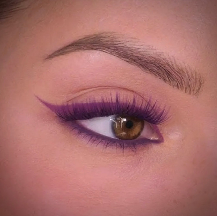 خط چشم رنگی گلدن رز Plum Purple 107