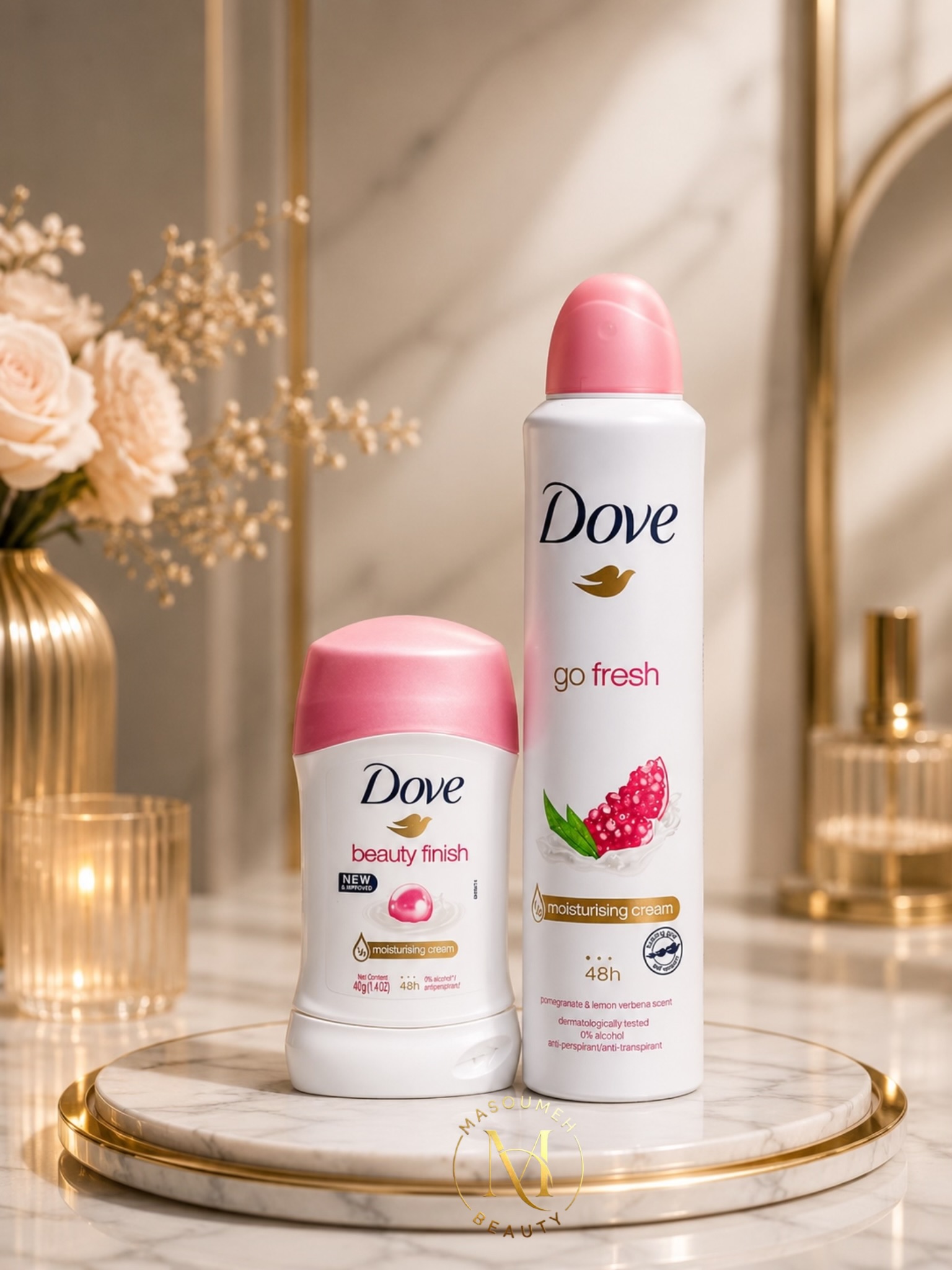ست اسپری و مام داو گو فرش انار | Dove Go Fresh Pomegranate Deodorant Set