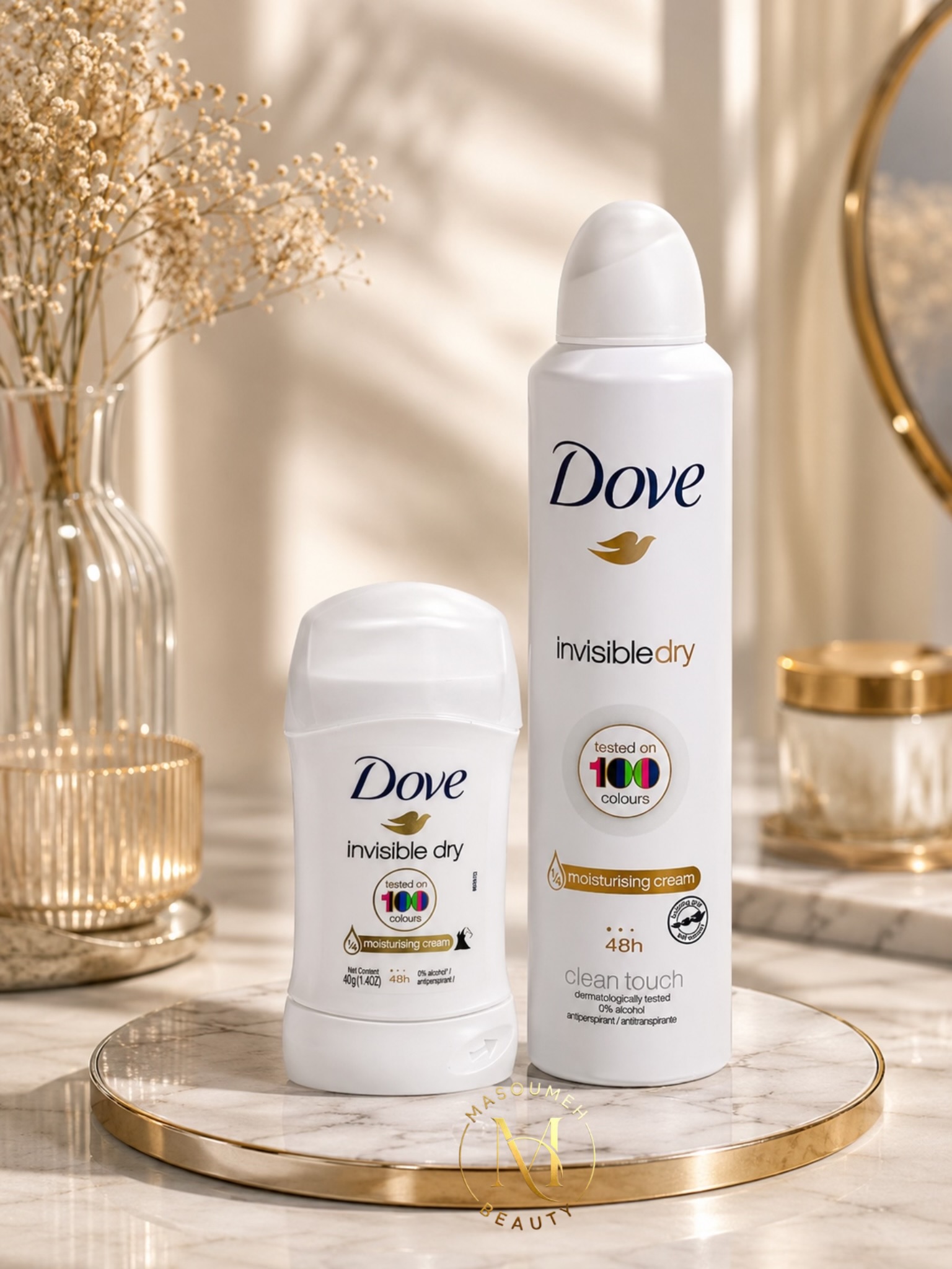 ست اسپری و مام داو اینویزیبل درای | Dove Invisible Dry