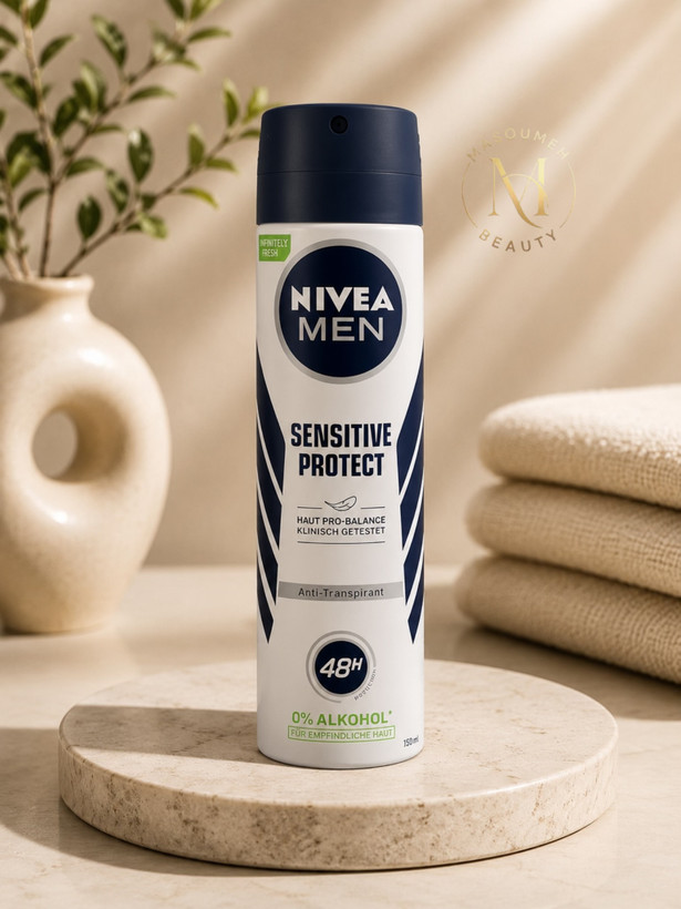 اسپری ضد تعریق مردانه نیوآ مدل Sensitive Protect حجم 150 میلیلیتر