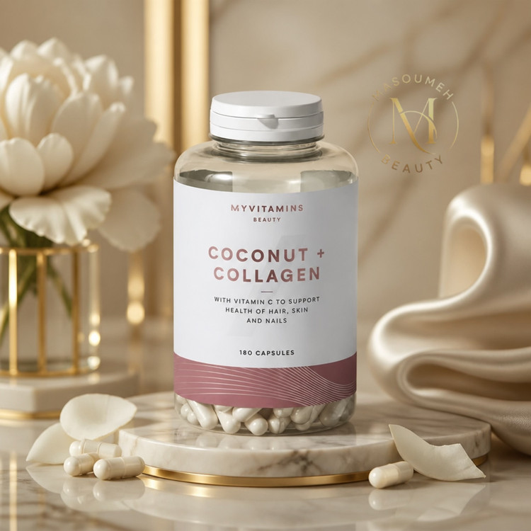 کپسول کوکونات کلاژن مای ویتامینز ۱۸۰ عددی | Myvitamins Coconut & Collagen