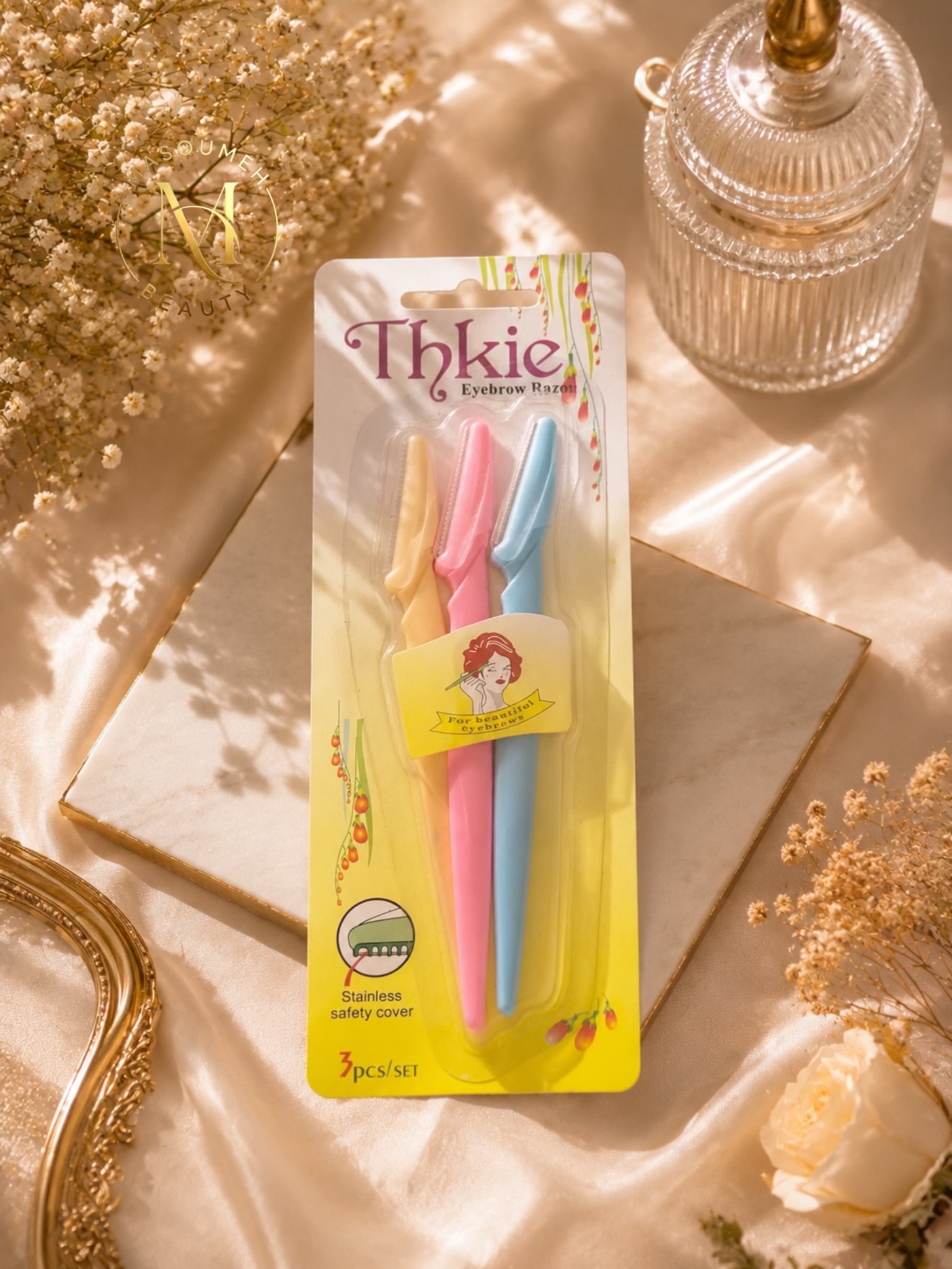 تیغ اصلاح ابرو ۳ عددی Thkie Eyebrow Razor