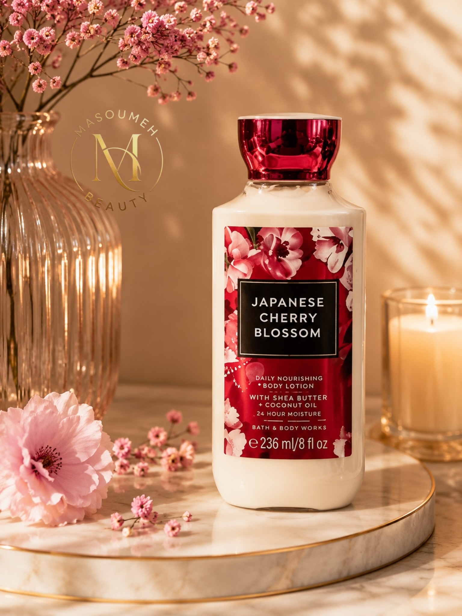 لوسیون بدن بث اند بادی ورکس مدل Japanese Cherry Blossom