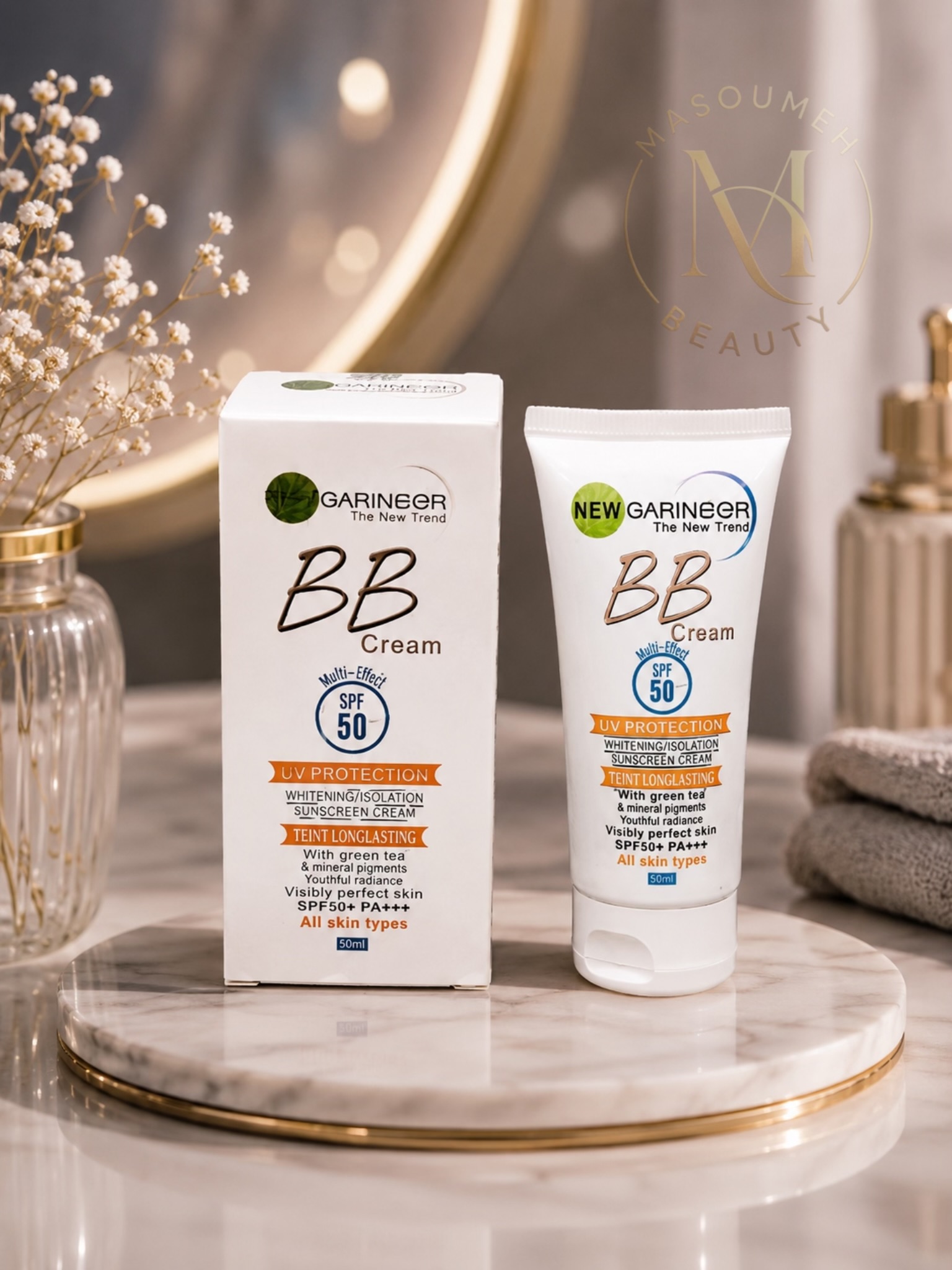 کرم ضدآفتاب BB گارنیر SPF50+ (Garineer BB Cream SPF50+)