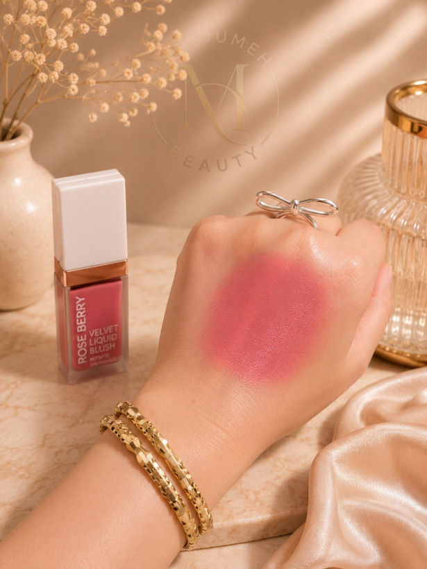 رژگونه مایع رز بری ولوت | Rose Berry Velvet Liquid Blush