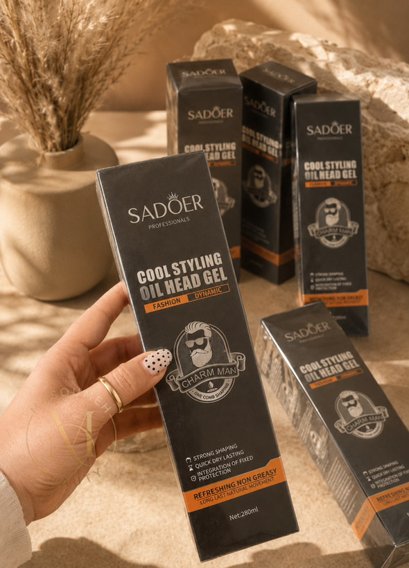 ژل مو شانهدار مردانه سادور SADOER مدل Cool Styling حجم 280 میلیلیت