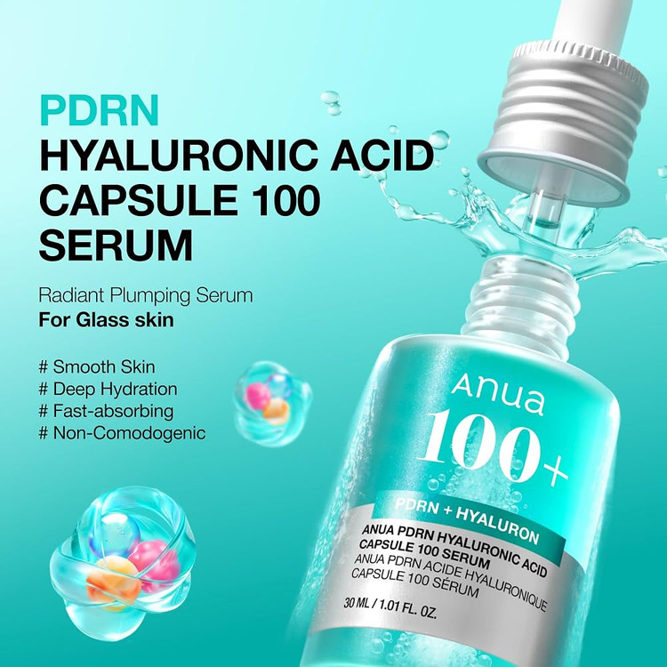 سرم آبرسان آنوا PDRN Hyaluronic Acid Capsule 100