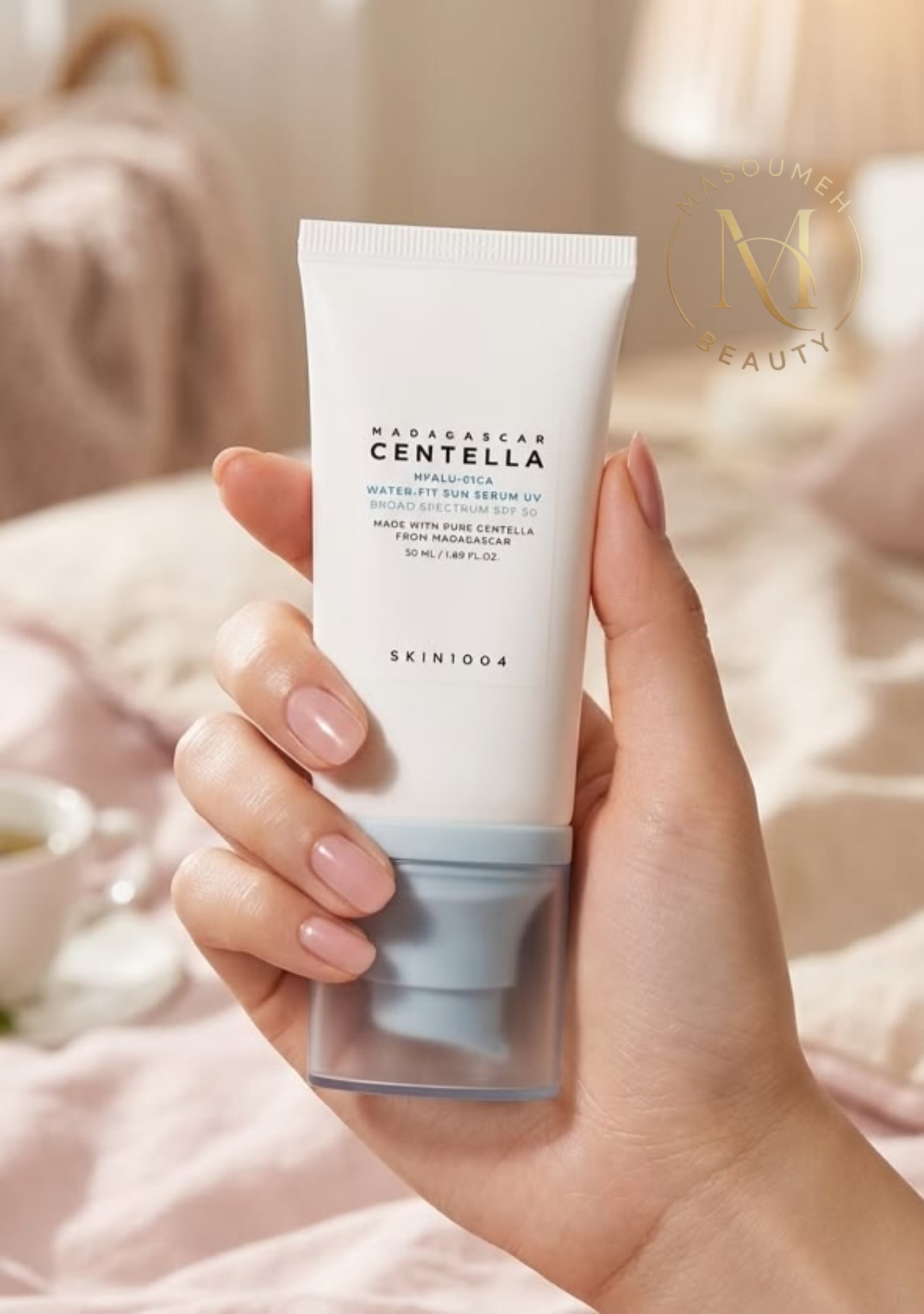 سرم ضدآفتاب سنتلا اسکین ۱۰۰۴ هیالو-سیکا SPF50 مرطوب‌کننده و ضد التهاب